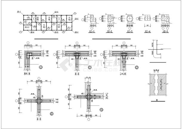 砖混构造柱设计建筑施工详细图纸（共3张）-图一