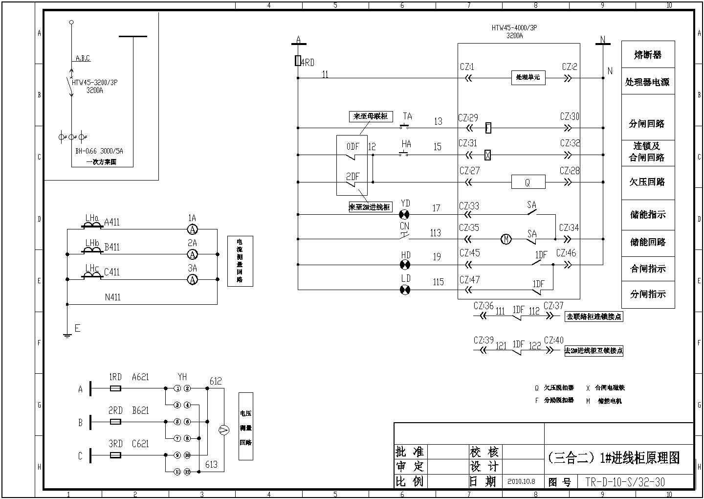 10KV变电所高低压一次二次全图