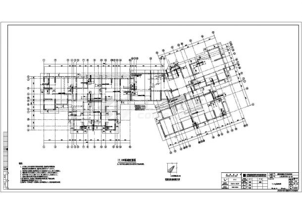 成都市18层剪力墙结构住宅全套结构施工图-图一