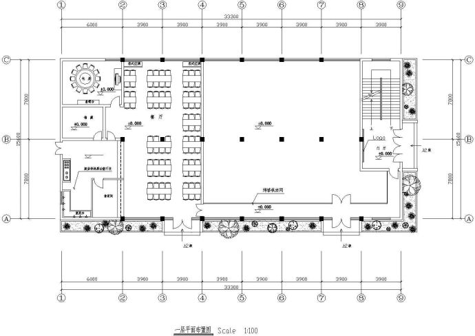 某综合楼建筑电气施工CAD全套平面图_图1