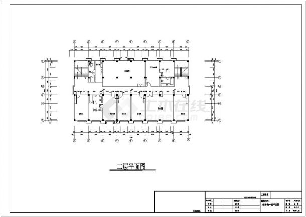 某自来水厂三层框架结构综合办公楼建筑设计方案-图二