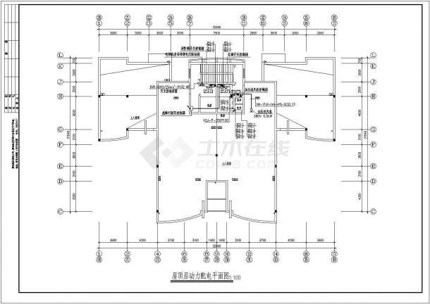 高层公寓强电全套具体电气设计施工CAD图-图一