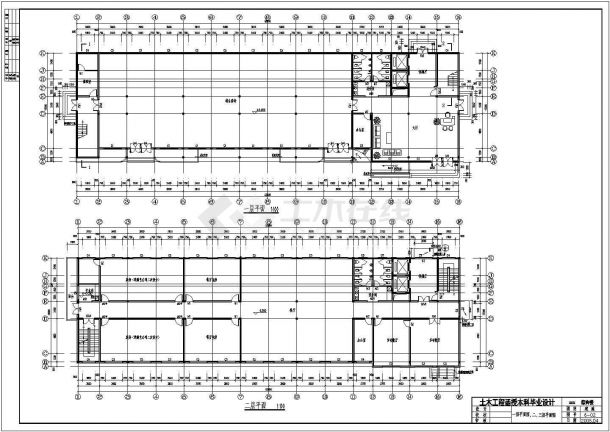 4层框架结构综合楼建筑施工图（毕业设计）-图二
