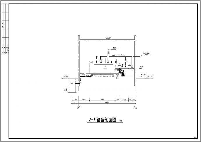 青岛某锅炉房全套设计施工图纸（含说明大样图）_图1