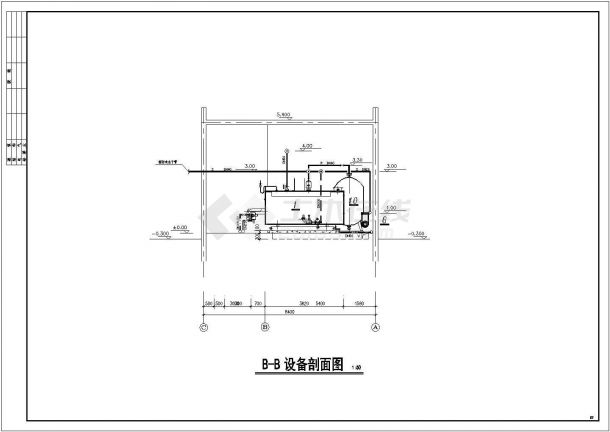 青岛某锅炉房全套设计施工图纸（含说明大样图）-图二