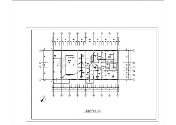 某宿舍楼全套具体电气设计施工CAD图-图一