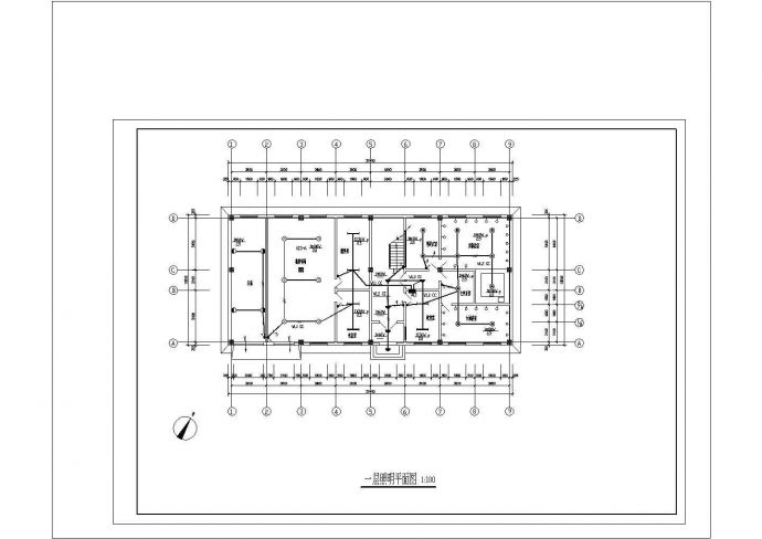 某宿舍楼全套具体电气设计施工CAD图_图1