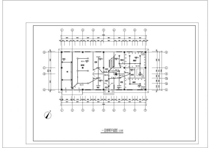宿舍楼全套具体电气设计及施工CAD图_图1