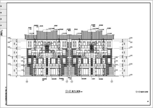 吉首市3层框架结构别墅全套建筑及结构施工图-图一