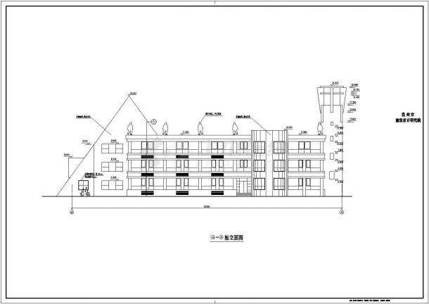 温州3层混凝土框架社区幼儿园建筑施工图纸-图一