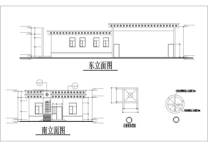 某地单层混凝土框架结构公厕建筑和结构施工图_图1