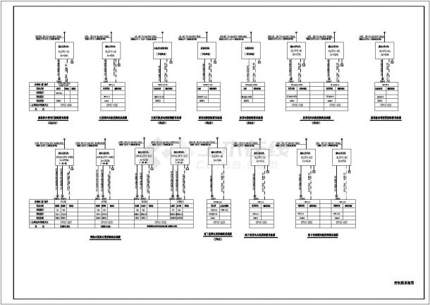 30层商住楼高低压配电系统电气设计全套cad施工图-图二