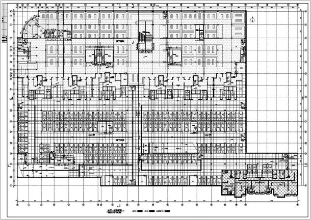 某地2层框架结构地下车库建筑设计施工图-图一