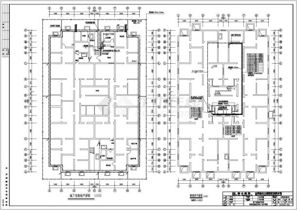 18层带人防住宅楼全套具体电气设计施工CAD图-图二