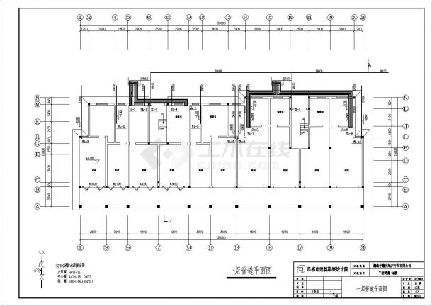 某小区五层砖混结构住宅楼给排水消防施工图-图一