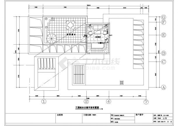 某地区别墅电气1号方案设计cad施工图-图二