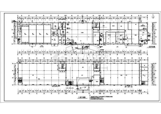 某3层框架综合办公楼建筑设计方案图-图二