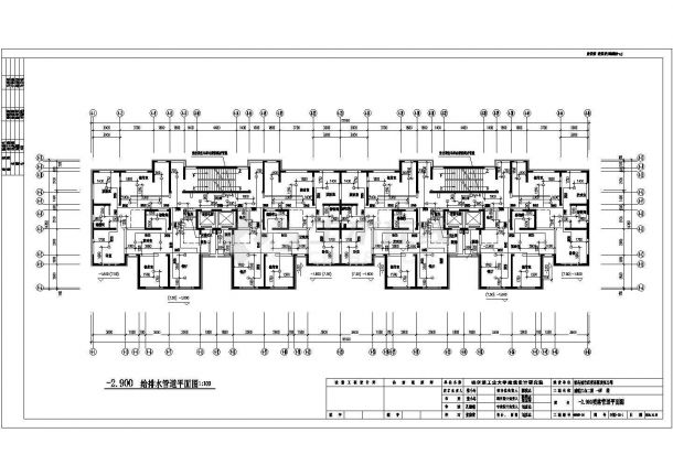 青岛某二十八层住宅建筑给排水设计图纸-图二