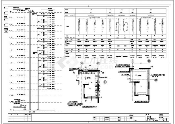 高层住宅全套具体施工和电气设计cad图纸-图二