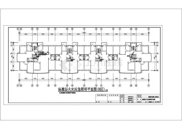 高层住宅楼B栋全套具体施工电气设计cad图-图二