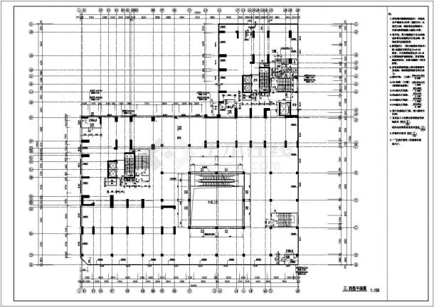 某地31层剪力墙结构商住楼建筑设计平面图-图一