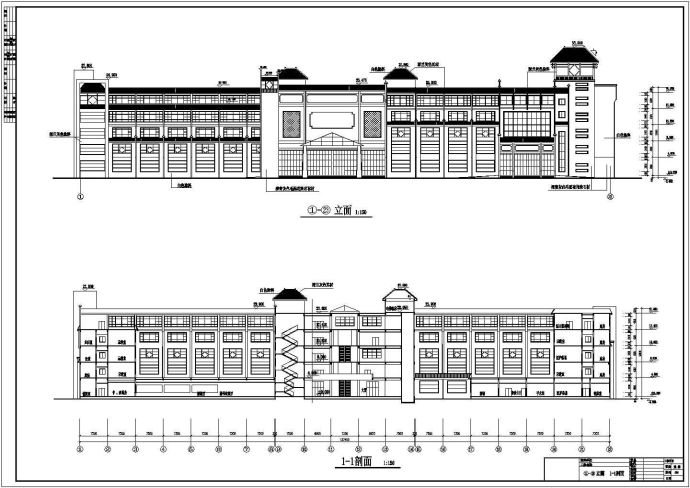 某地区五层框架结构医院建筑设计施工图纸_图1