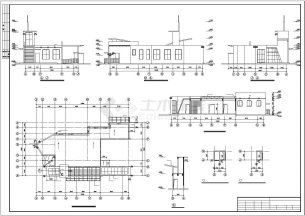 一套简单的西大堤管理用房建筑工程-图二