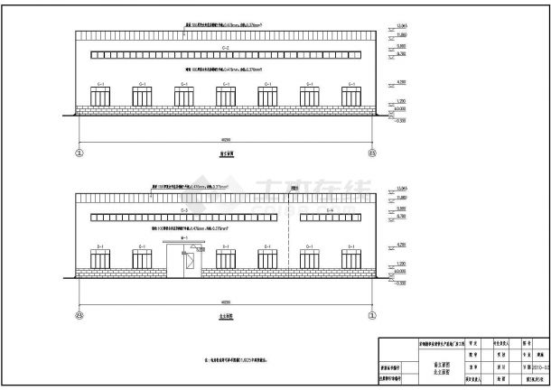 某生产基地10吨吊车厂房结构施工图（含建筑设计）-图一