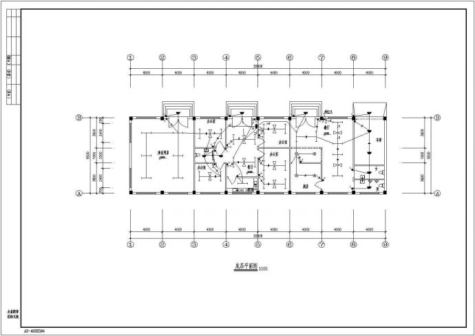 某地区水库管理用房电气设计CAD图_图1