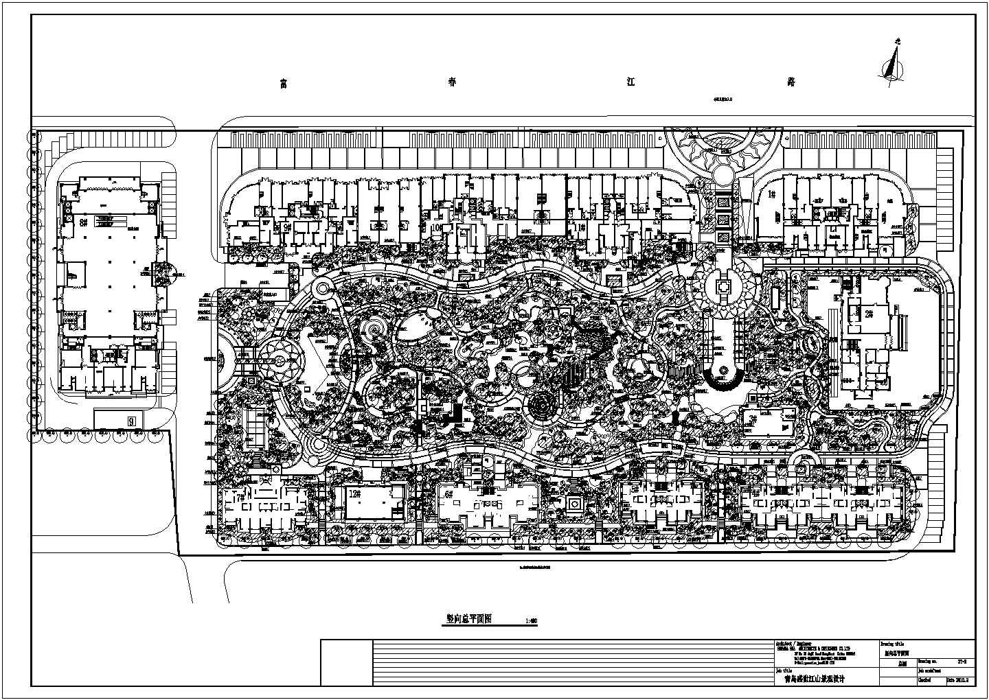 青岛盛世江山园林景观绿化种植设计图