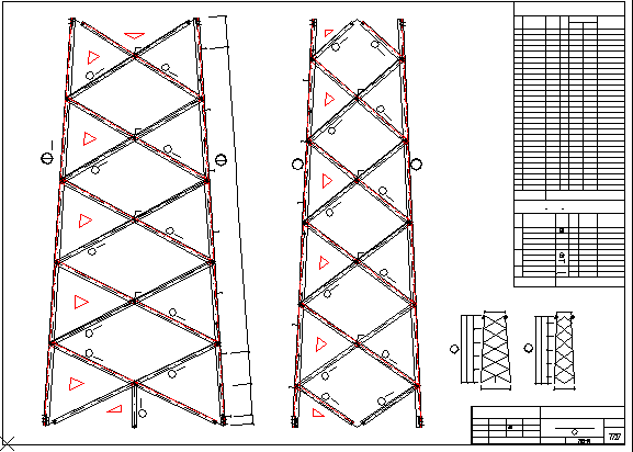 送电线路铁塔通用设计电气图纸（全套）