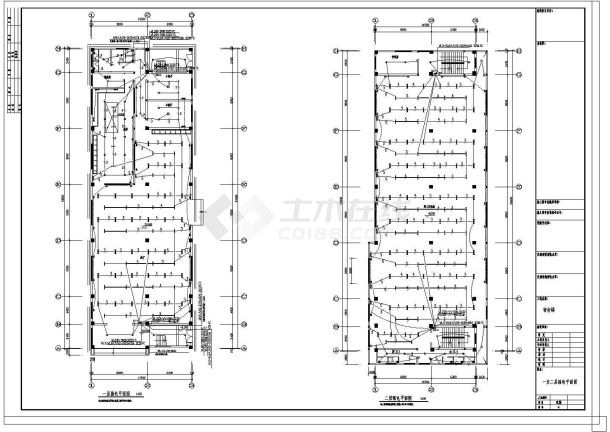 某地区公寓宿舍楼电气设计方案17cad施工图-图一