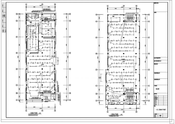 某地区公寓宿舍楼电气设计方案17cad施工图_图1