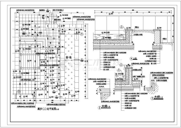 某地仿古厕所古建筑施工图（共计5张）-图二