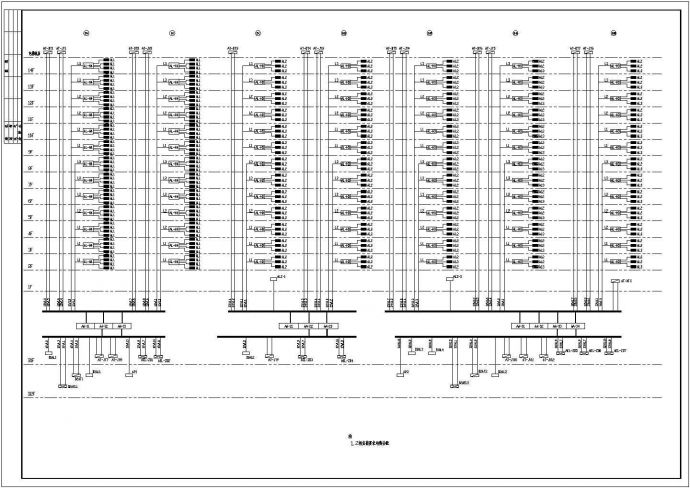 某小区高层强弱电系统全套详细施工电气设计CAD图_图1