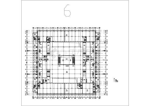 大型超市建筑结构设计CAD施工图-图二