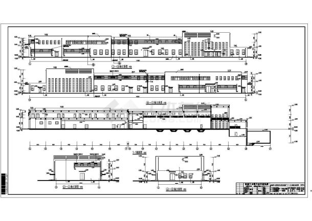 某烟草局两层框架结构动力中心建筑设计施工图-图一