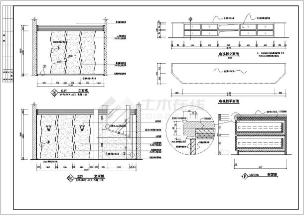 云天化舞厅建筑设计CAD竣工方案图-图二