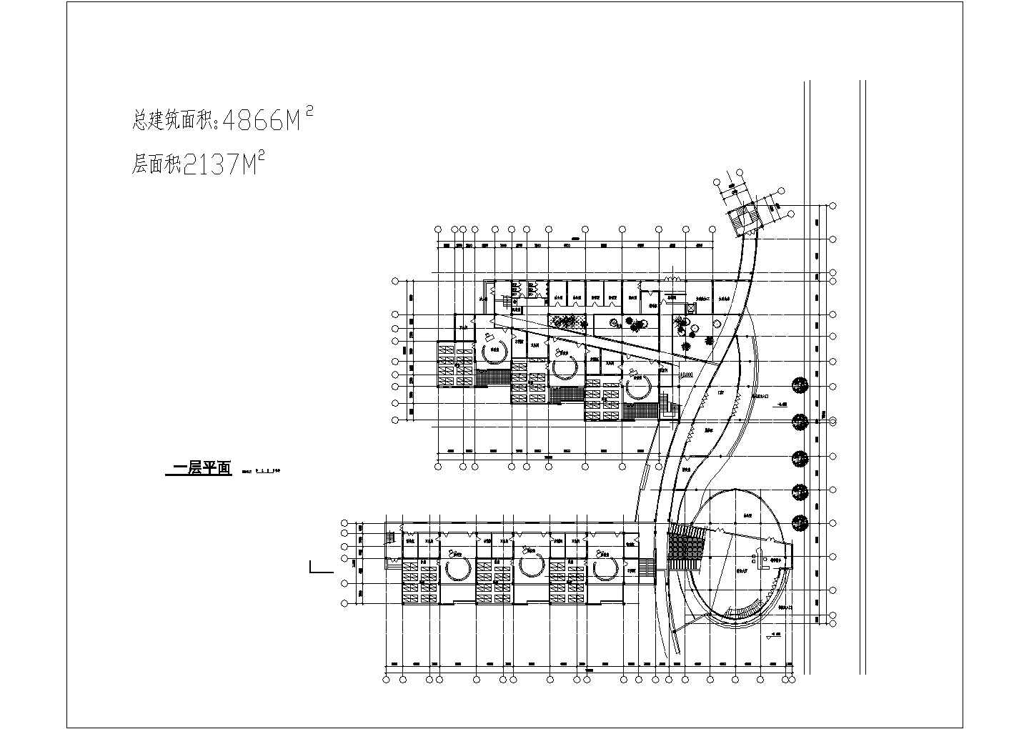 上海川沙4层框架结构幼儿园建筑方案设计图