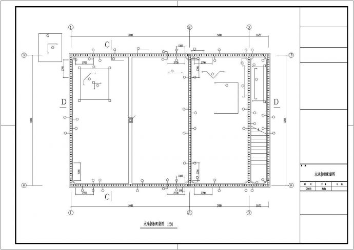 某地下钢筋混凝土消防水池结构设计施工图_图1