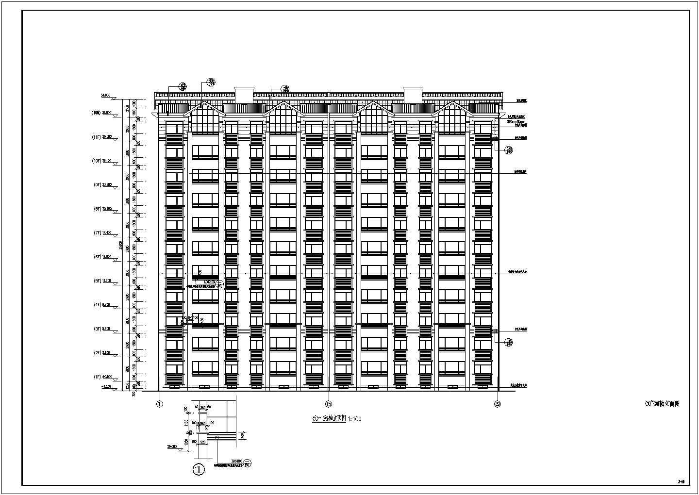 某地11层剪力墙结构住宅全套建筑及结构施工图