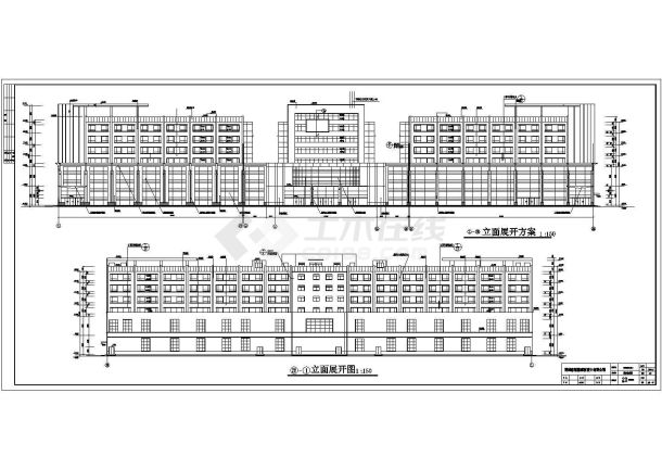 深圳市六层框架结构综合楼建筑结构设计施工图纸-图一