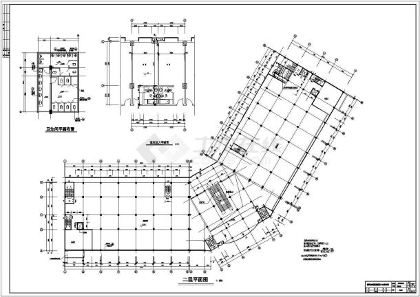 深圳市六层框架结构综合楼建筑结构设计施工图纸-图二