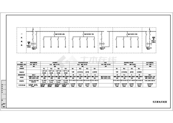 十二层住宅全套详细施工电气设计CAD图纸-图二