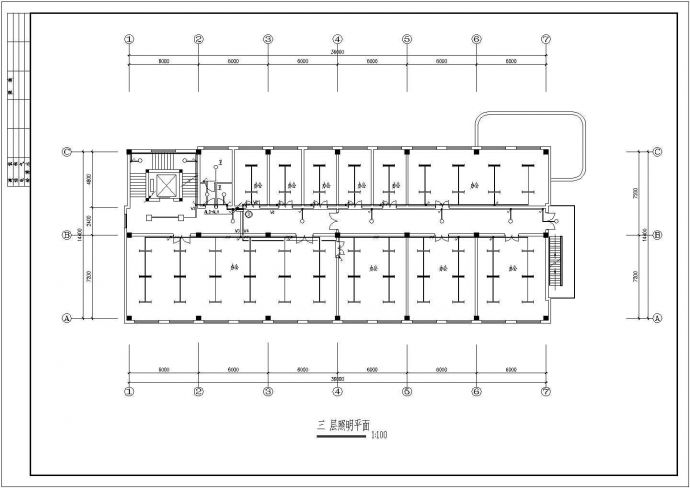 四层住宅全套详细施工电气设计CAD图_图1