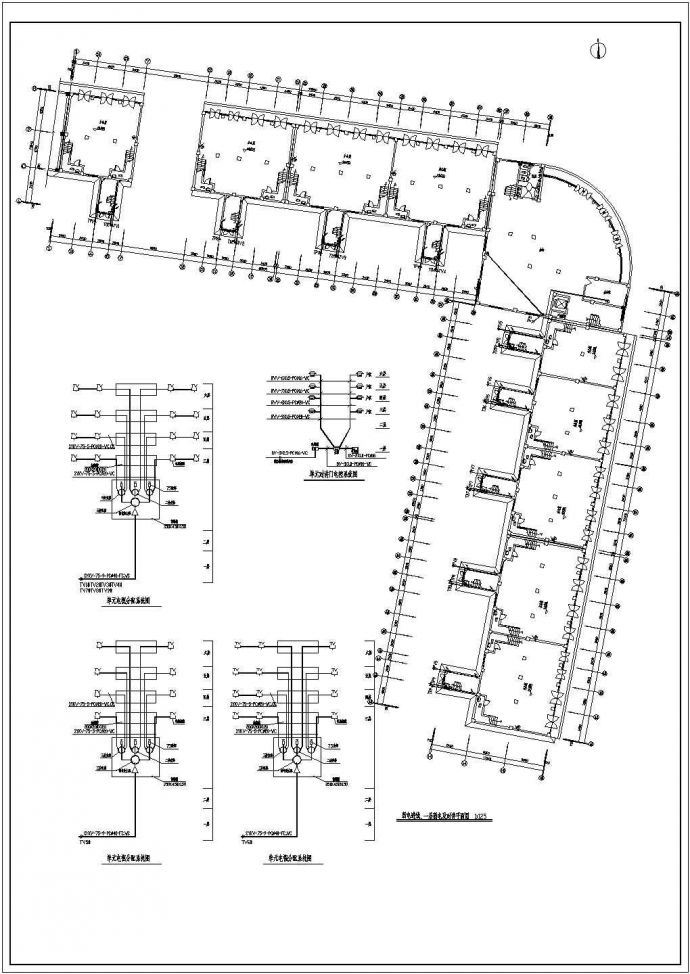 某地区多层办公楼电气设计方案施工图_图1