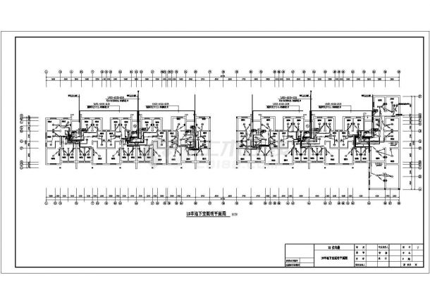 五层住宅楼全套详细施工电气设计CAD图-图二