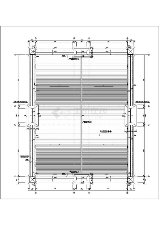 某地区大型体育馆建筑设计施工图纸-图一