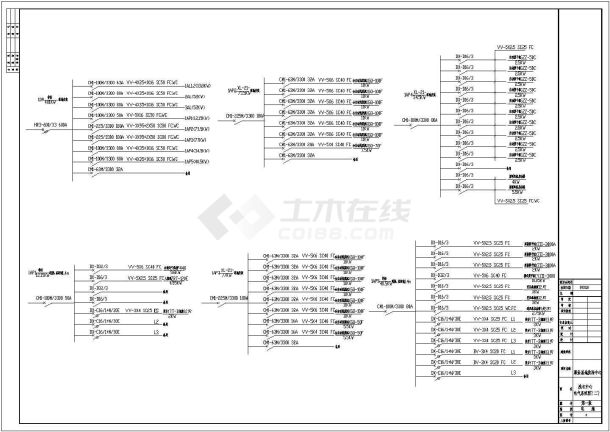 某地区洗衣机房电气施工设计CAD图-图一