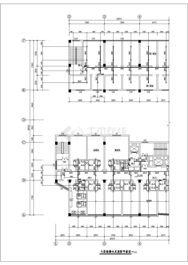 【北京】某十六层高层综合楼给排水施工图设计-图二